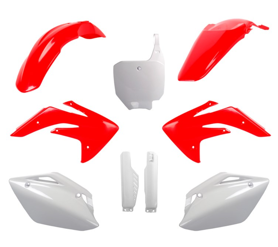 BOX KIT INC FORK GUARDS HONDA CRF150R 07-25. CLICK FOR COLOUR OPTIONS.