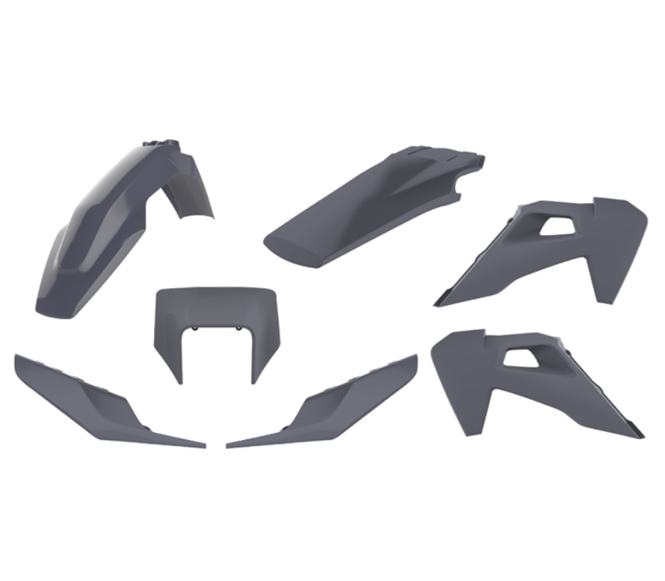 BOX KIT INC FORK GUARDS HUSQVARNA TE150-300, FE250-501 20-23. CLICK FOR COLOUR OPTIONS.