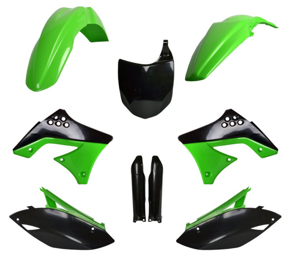 BOX KIT KAWASAKI KX250F 09-12. CLICK FOR COLOUR OPTIONS.