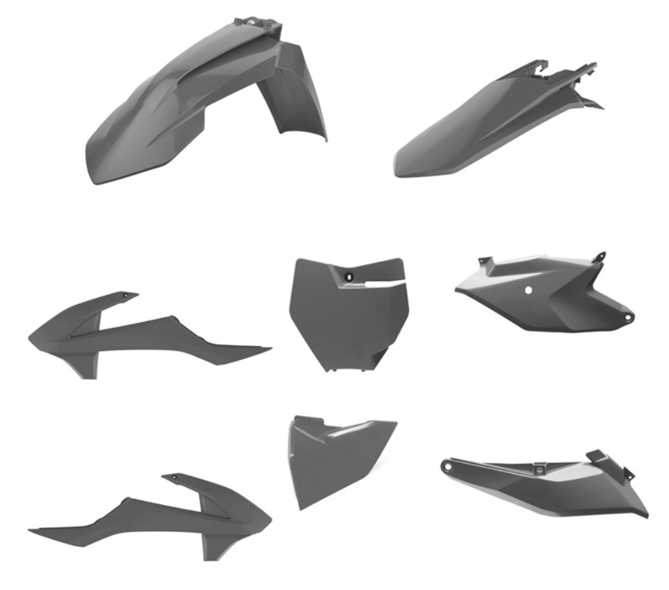 BOX KIT INC AIRBOX COVERS KTM SX85 18-24