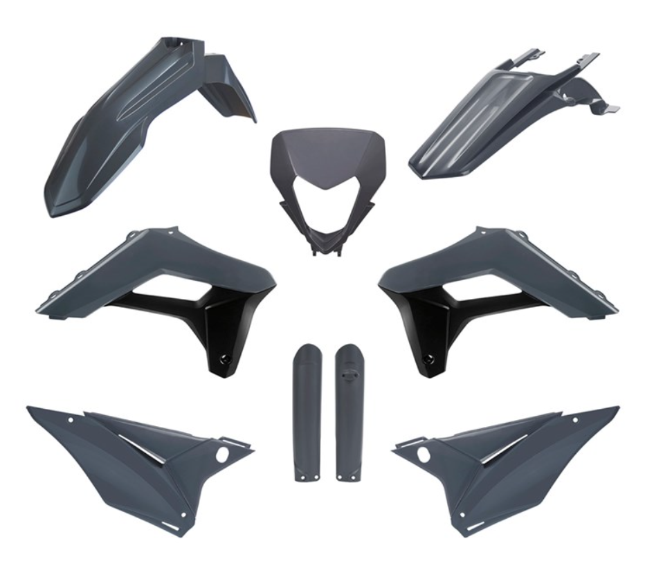BOX KIT INC FORK GUARDS SHERCO SE-R/SE-F 2024. CLICK FOR COLOUR OPTIONS.