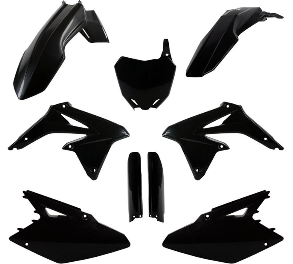 BOX KIT INC FORK GUARDS SUZUKI RM-Z450 08-17 BLACK