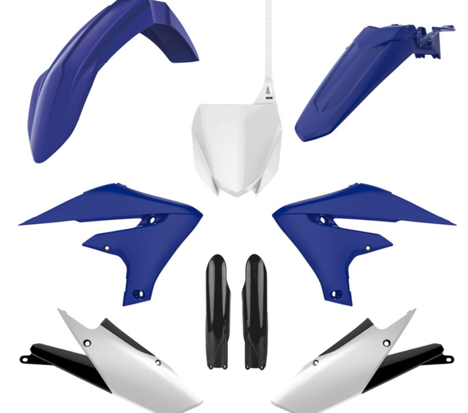 BOX KIT INC FORK GUARDS YAMAHA YZ250F 19-23, YZ450F 18-22, YZFX/WRF250 20-24, YZFX/WRF450 19-24 (OEM 19-20). CLICK FOR COLOUR OPTIONS.