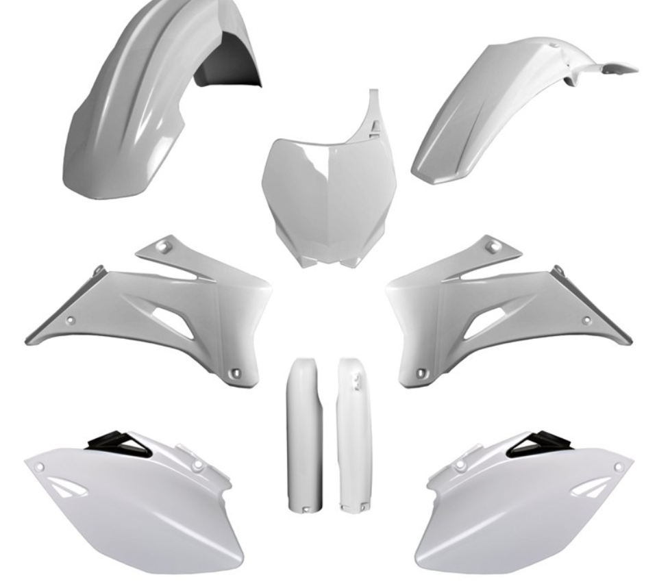 BOX KIT INC FORK GUARDS YAMAHA YZ250F/450F 06-07. CLICK FOR COLOUR OPTIONS.