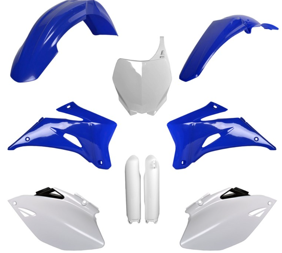 BOX KIT INC FORK GUARDS YAMAHA YZ250F/450F 08-09. CLICK FOR COLOUR OPTIONS.