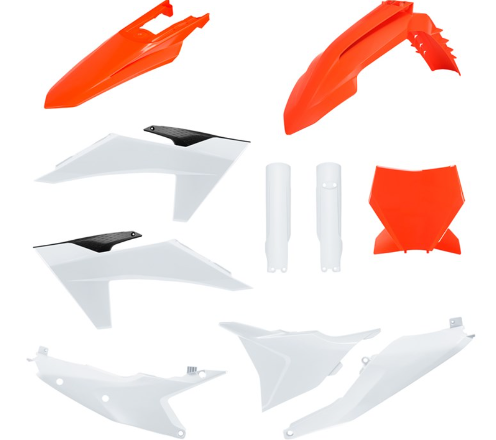 BOX KIT INC FORK GUARDS KTM SX/SX-F 23-24. CLICK FOR COLOUR OPTIONS.